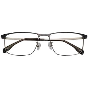 HAN防蓝光防辐射眼镜近视眼镜架男方框商务钛架轻盈黑眼镜框42127