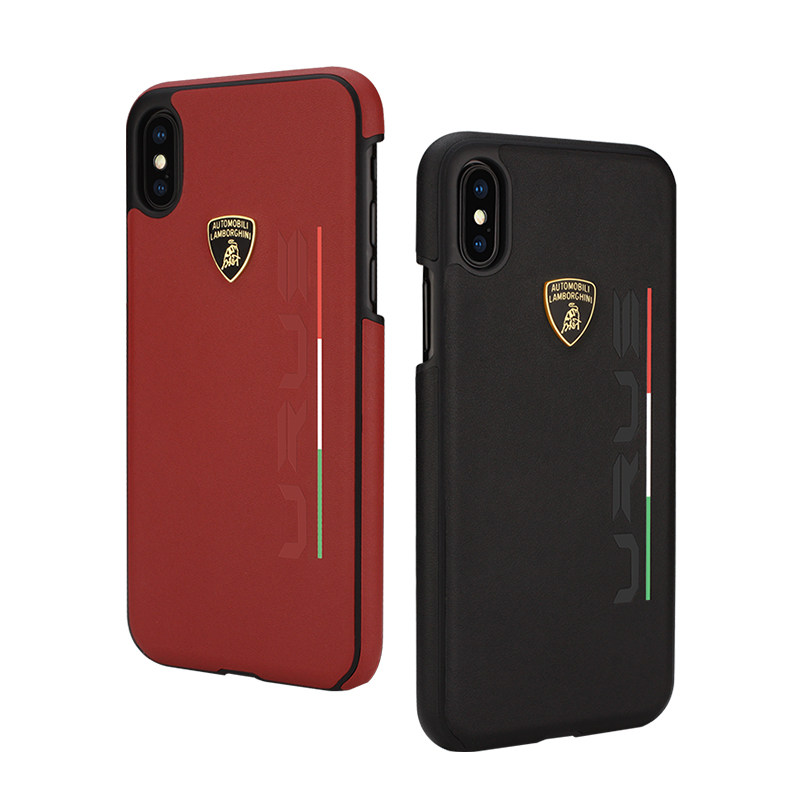 苹果X真皮手机壳兰博基尼Urus适用于iPhoneX全包围保护壳男防摔壳