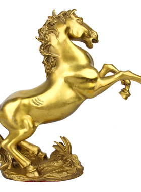 铜跃马摆件 铜马到成功摆件 铜元宝马摆件铜马上封侯摆件铜马摆件