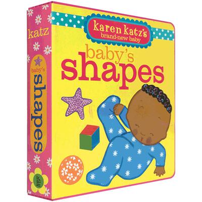 英文原版进口绘本 Karen Katz 认知启蒙纸板书 Baby's Shapes 儿童图书