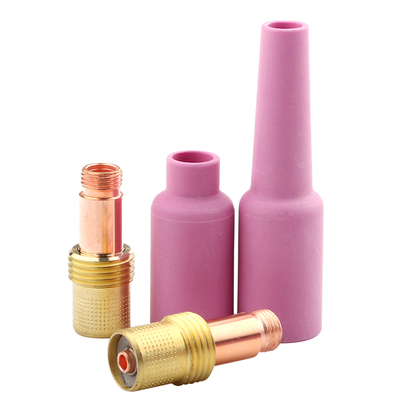 QQ150氩弧焊枪配件43L瓷嘴加长73L陶瓷保护罩带网筛导流件导流体