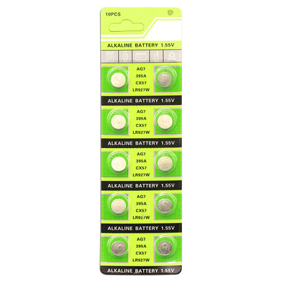 AG7纽扣电池LR927电子LR57碱性