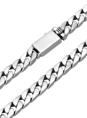 新款S925纯银饰品复古光面男士