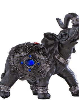 大象客厅酒柜电视柜摆件创意家居玄关装饰品树脂工艺品摆设欧式