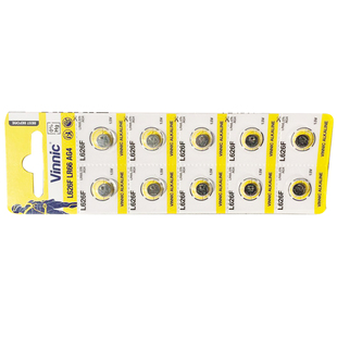 VINNIC进口品质L626F电池AG4/SR626SW/377A电子手表通用电池1.5v