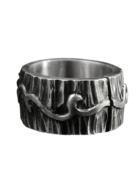 北欧维京风纯银戒指设计定制扳指