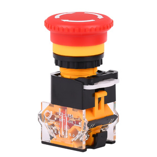 银波LA38自复位按钮开关旋钮急停按钮自锁位点动电源启动停止22mm