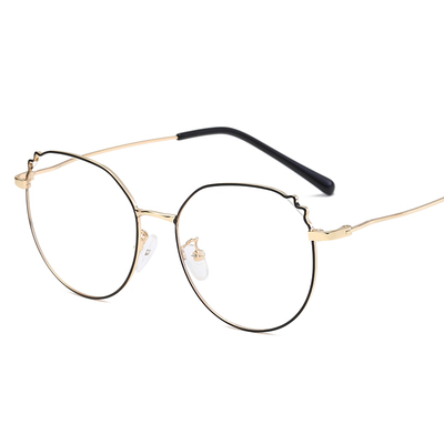 大脸猫耳朵网红款显瘦粉色眼镜框