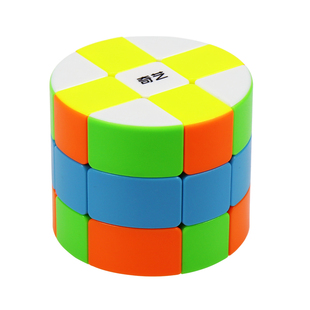 奇艺圆柱魔方速拧顺滑比赛专用学生动脑筋益智玩具男孩女孩6岁+