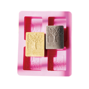 4连长方形树形硅胶手工皂模具diy母乳奶香皂肥皂模子模型磨具工具
