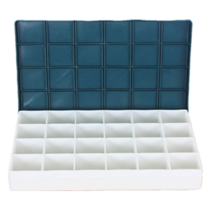 24格  36格软盖调色盒塑料调色盘 颜料水粉调色盒 防漏密封性好