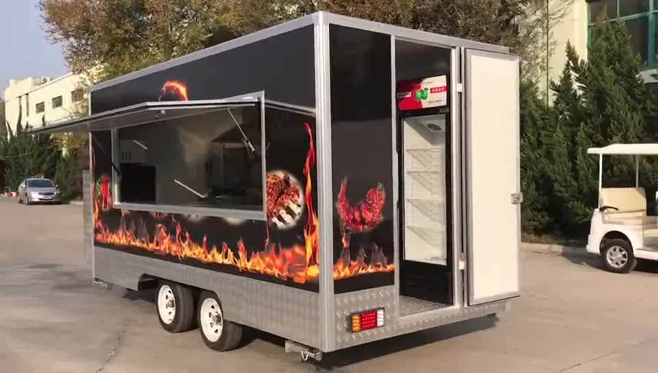 Complete Equipments Food Truck Fast Food Restaurant On Wheels Mobile