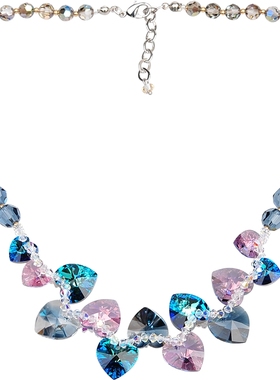 水晶韩版心形时尚风百搭锁骨链