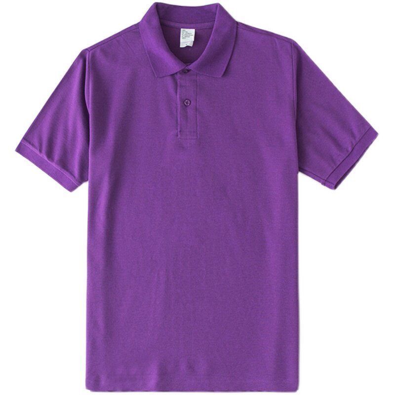 短袖工作服定制logo广告衫翻领