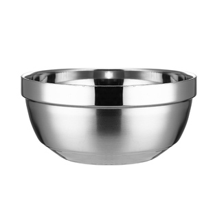 304不锈钢饭碗 隔热防烫汤碗双层儿童家用饭碗大号泡面碗食堂汤盆