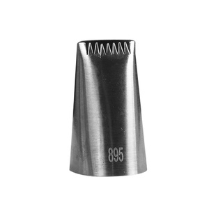 裱花嘴单个304不锈钢编花篮半双排单排齿嘴无接缝抹面奶油挤花嘴