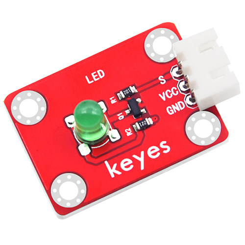 Keyes电子积木LED发光传感器模块防反插配线适用arduino microbit