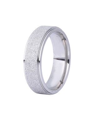 复古磨砂戒指钛钢不掉色男女可带
