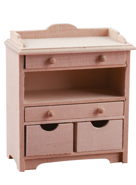 1:12娃娃屋DOLLHOUSE迷你家具模型diy过家家置物柜储物柜立柜模型