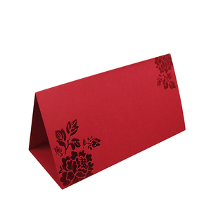 婚宴席位卡 台卡 桌卡 桌牌结婚礼定制嘉宾坐位卡 婚庆创意蓝打印