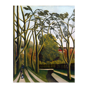 巴黎风景 亨利卢梭阁楼美术馆民宿客厅卧室玄关过道艺术装饰画