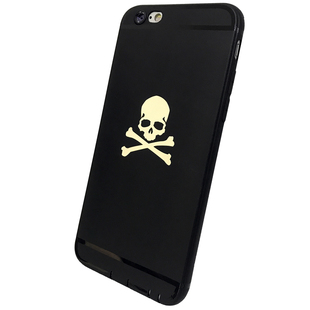 mastermind潮牌logo手机贴纸 骷髅头镀金贴纸 充电宝贴电脑贴纸