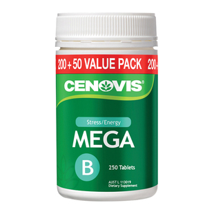 澳洲Cenovis圣诺Mega VB萃益维复合维生素B缓解压力提升活力250片