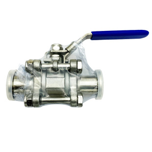 KF316高真空球阀304不锈钢快装0三片式手动球阀16卡箍25卡盘40