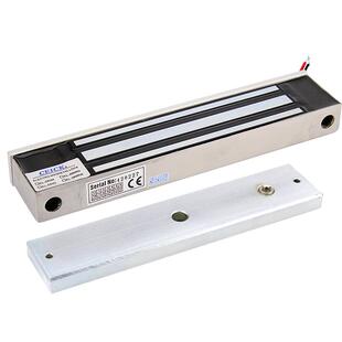 CEICK电磁铁 门禁磁力锁280kg 单门室外 电控锁12v 户外铁门 防水