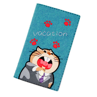 机票护照夹 证件包保护套不织布diy手工制作布艺创意材料包