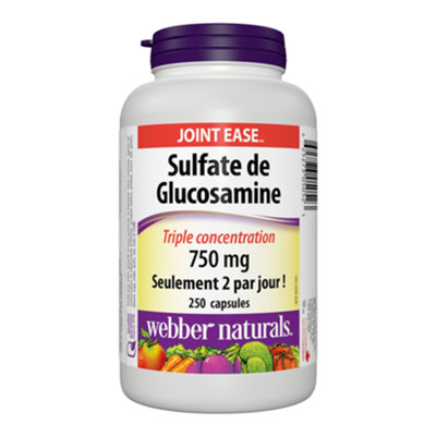 加拿大直邮WEBBER glucomine sulfate 加强硫酸盐氨基葡萄糖250粒