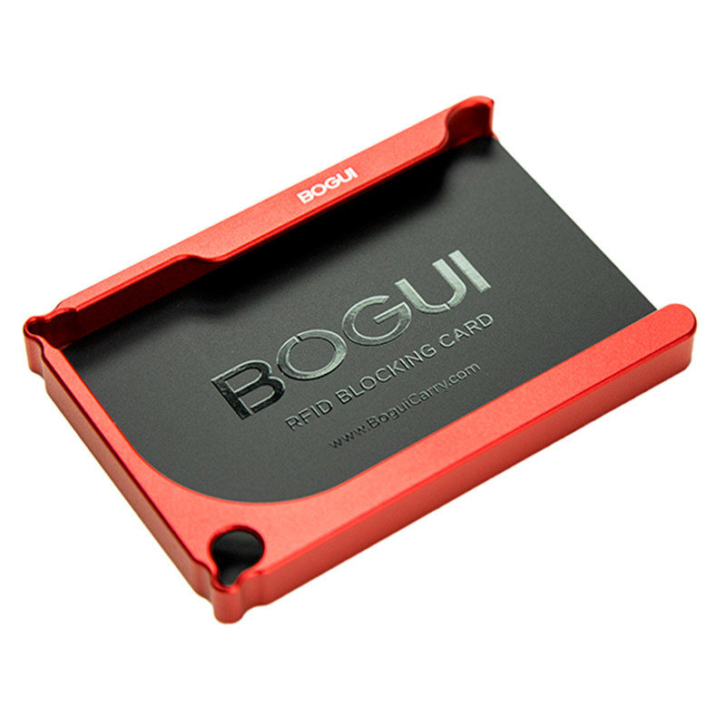 美国BOGUI CLIK极简创意男士金属钱包信用卡防盗刷卡包钞票夹钱夹