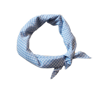 韩国进口韩版学院风格子小领巾小方巾棉麻百搭丝巾围巾发带装饰女