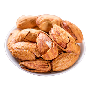 手剥巴旦木坚果批发奶油味500g巴达木巴坦木美国大杏仁整箱10斤