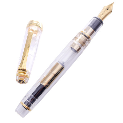 sailor钢笔一航透明平顶14k鱼雷