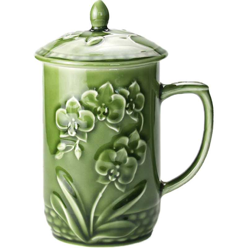 乾唐轩台湾带盖商务送领导茶杯