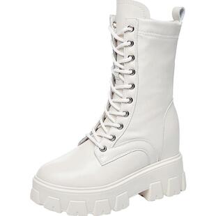 靴子女中筒爆款马丁短靴英伦风2025年春秋季新款单靴厚底内增高鞋