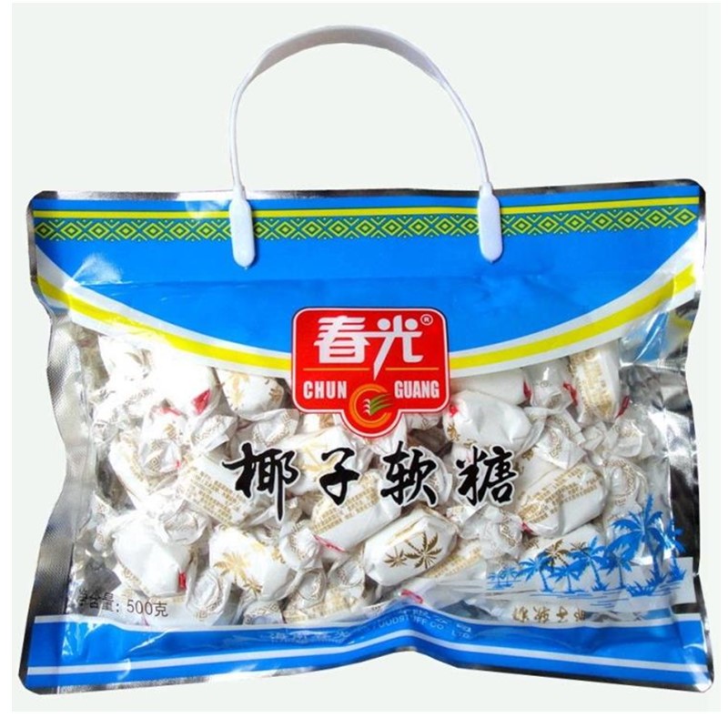 休闲零食椰子软糖500g海南春光
