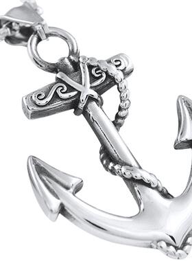 欧美潮人简约百搭复古海军风项链