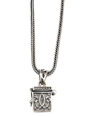 925银复古十字架吊坠项链礼物