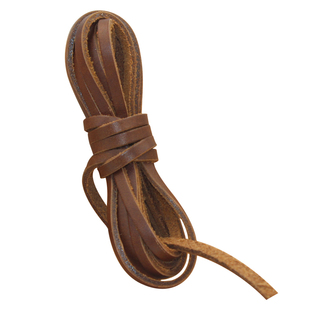 超长皮质鞋带植鞣革红翼头层牛皮裁剪扁形带休闲复古风格棕色咖啡