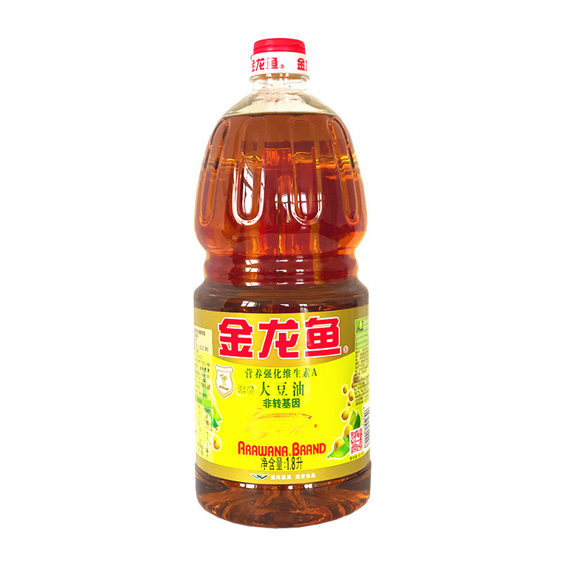 金龙鱼非转基因大豆油营养强化维生素A纯香大豆油1.8L零反式脂肪