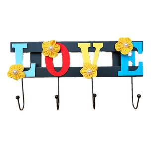 中式玄关挂钩挂衣架木质北欧创意试衣间卧室衣帽钩壁挂门口置物架