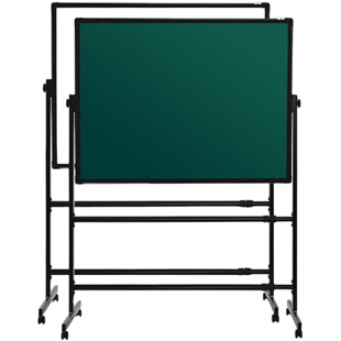 黑板家用儿童支架式大白板写字板教学培训办公挂式小学生黑板移动带轮立式教学会议磁性白班单双面粉笔商用
