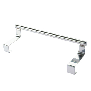 不锈钢免打孔挂式门后毛巾架厨房橱柜门背式抹布挂架收纳架毛巾杆