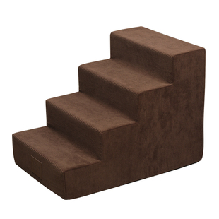 宠物狗楼梯猫犬爬高梯海绵辅助病老台阶上床边下沙发小型垫子防水