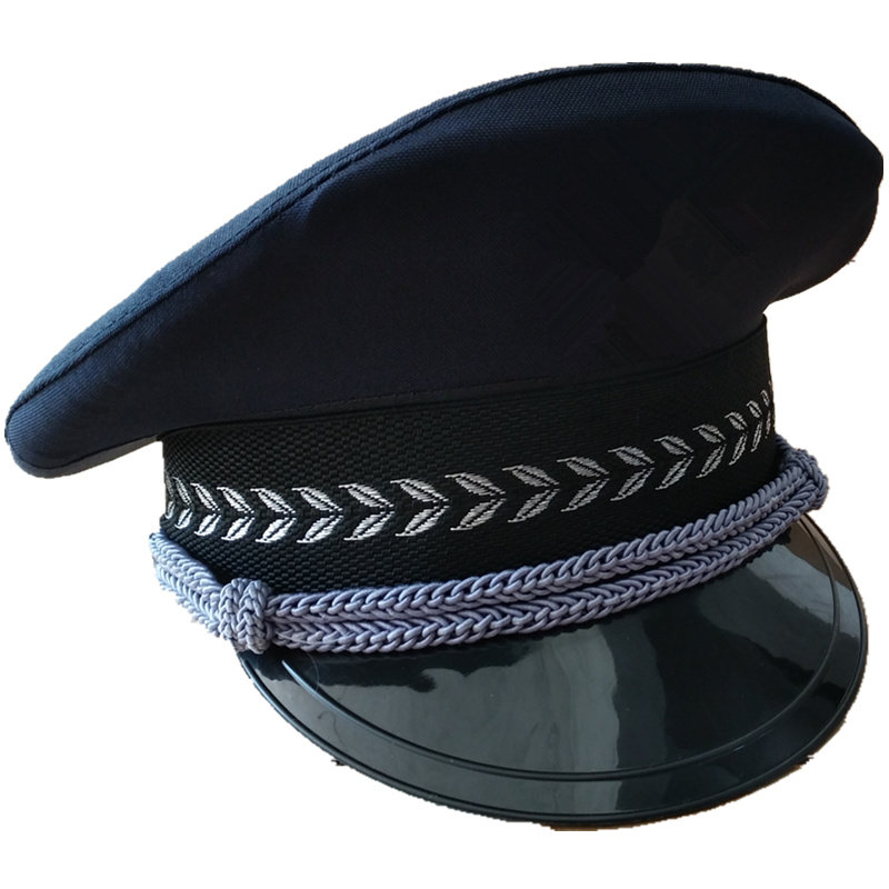 儿童小交警制服帽子男女童舞台摄影警察装表演道具保安军官帽套装