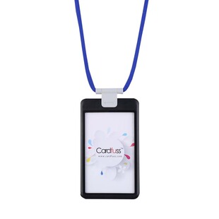 顶天滑盖式工作证门禁卡识别证卡套带挂牌员工职位证件卡套定制工作牌挂脖带卡夹安全扣圆绳挂绳厂牌胸卡胸牌