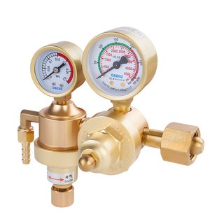 奥宾仕气表配件二氧化碳氩气流量计流量管CO2 Ar表座 全铜锻造