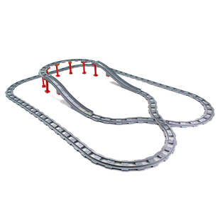 兼容得宝大颗粒积木火车轨道配件3-6-9岁男女孩益智早教玩具